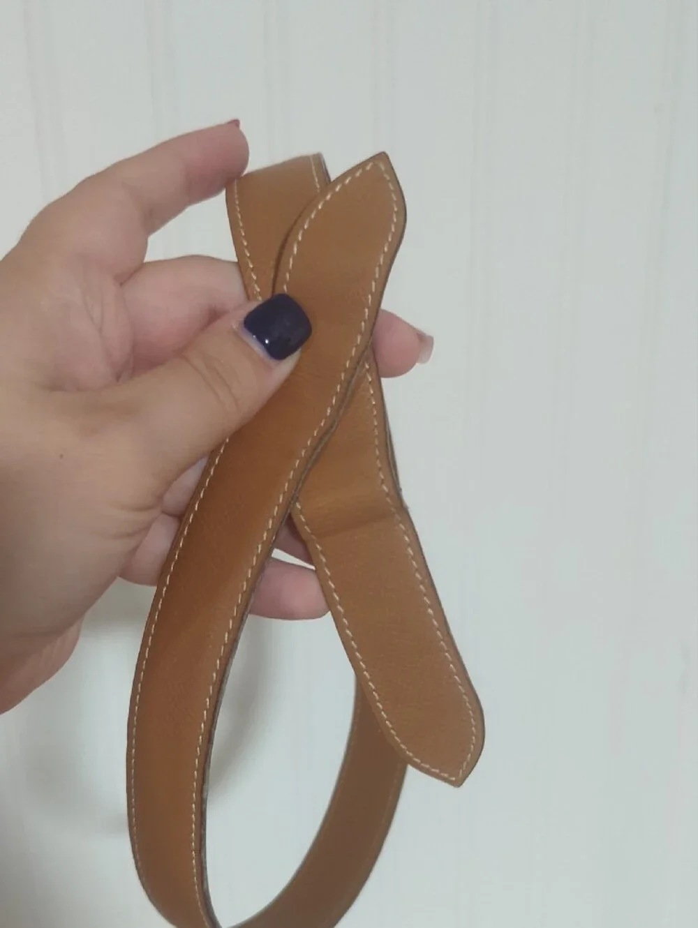 Hermes Tan Leather Belt Strap